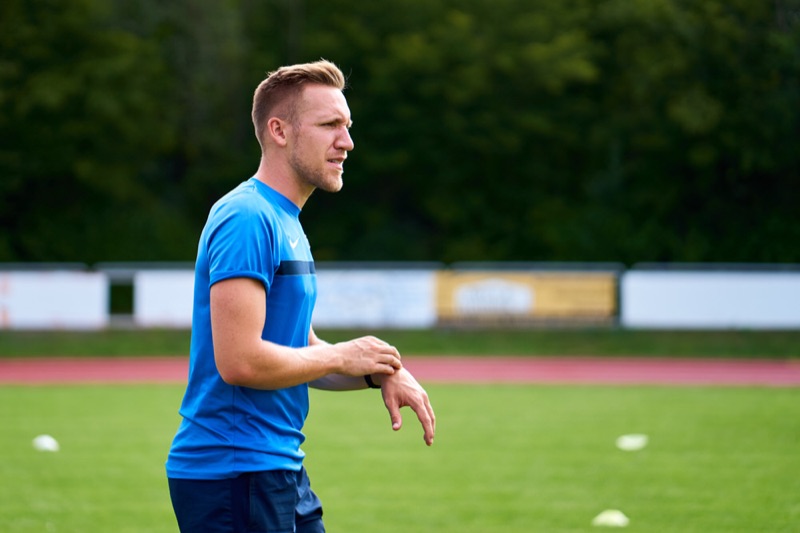 Max Lechner beim Training